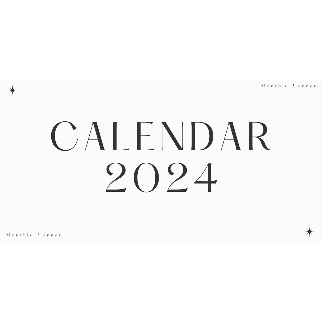 2024 Monthly Calendar