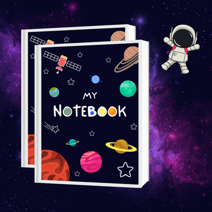 Galaxy Space Planet Notes Notebook