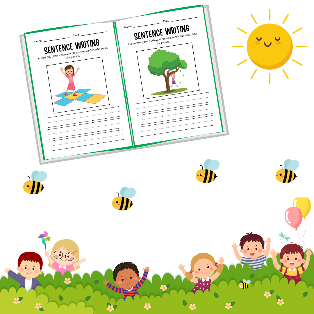 Spring kindergarten worksheet for kids