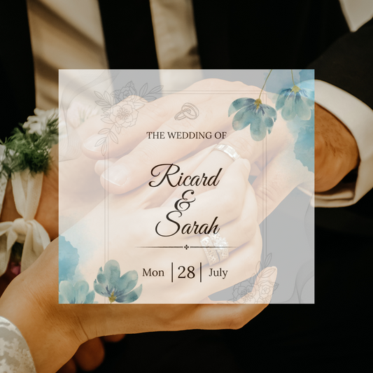 Wedding invitation card