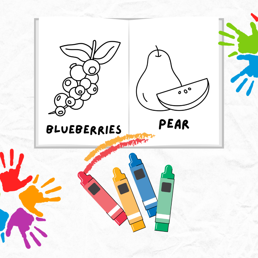 Colorful fruits Worksheet