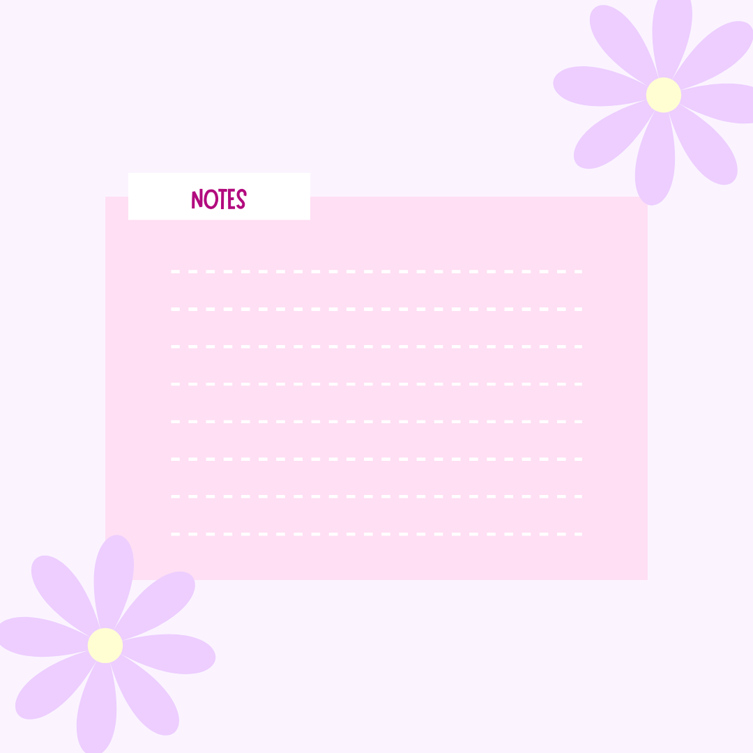 Cute Illustrated Flowers Calendar Monthly