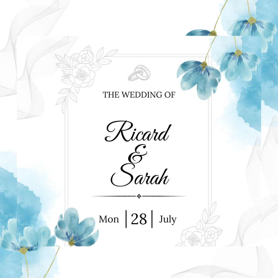 Wedding invitation card