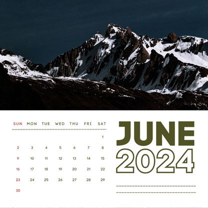 Modern Landscape View Wall Calendar Photo