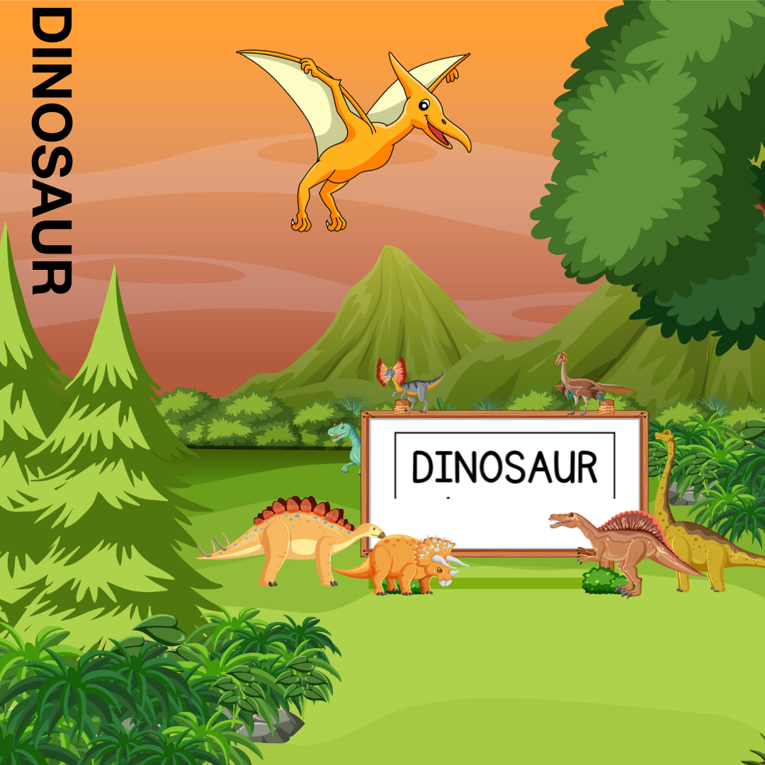 English language teaching and dinosaur coloring book