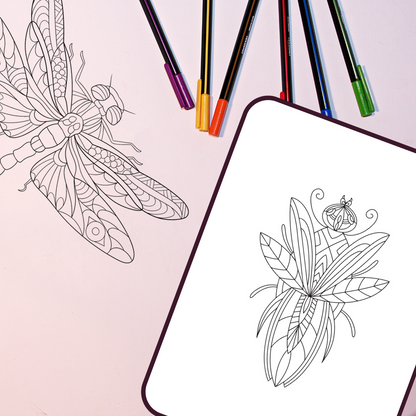 Beetle coloring worksheet