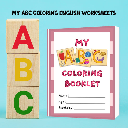 My ABC Coloring English Worksheets